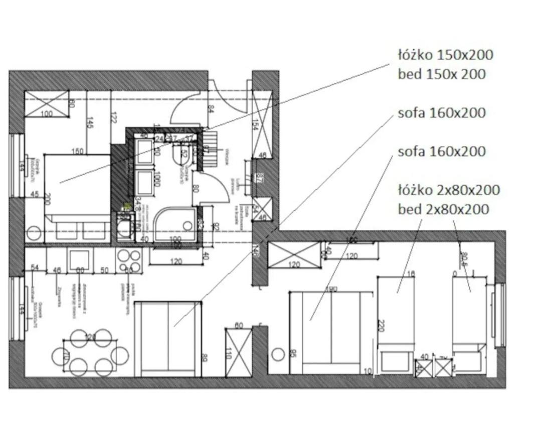 Family Luxury Comfort Old Town Apartament, 1-8, 2 Sypialnie I Salon, Parking W Cenie Gdansk Luaran gambar